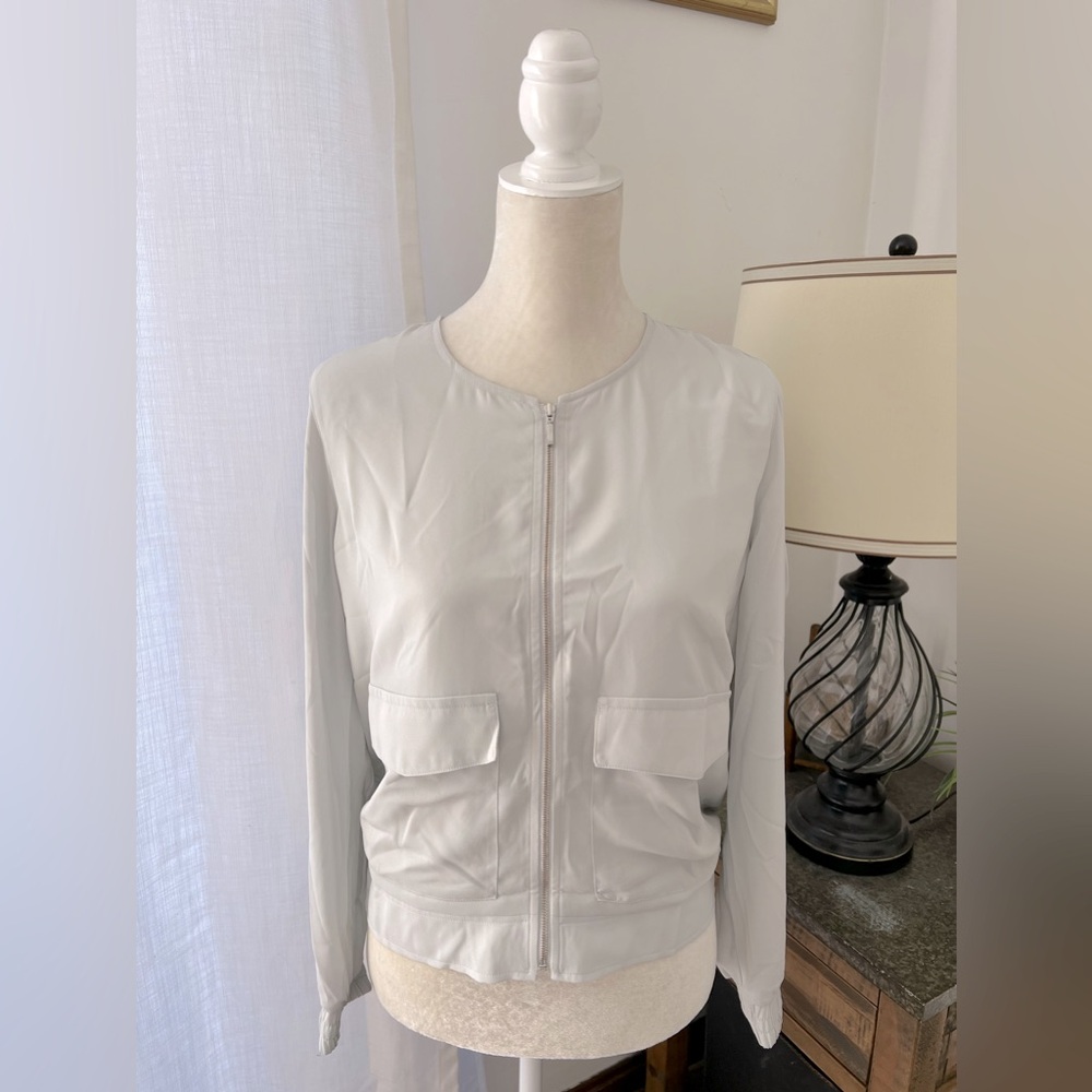 NWOT J Crew zip blouse / jacket